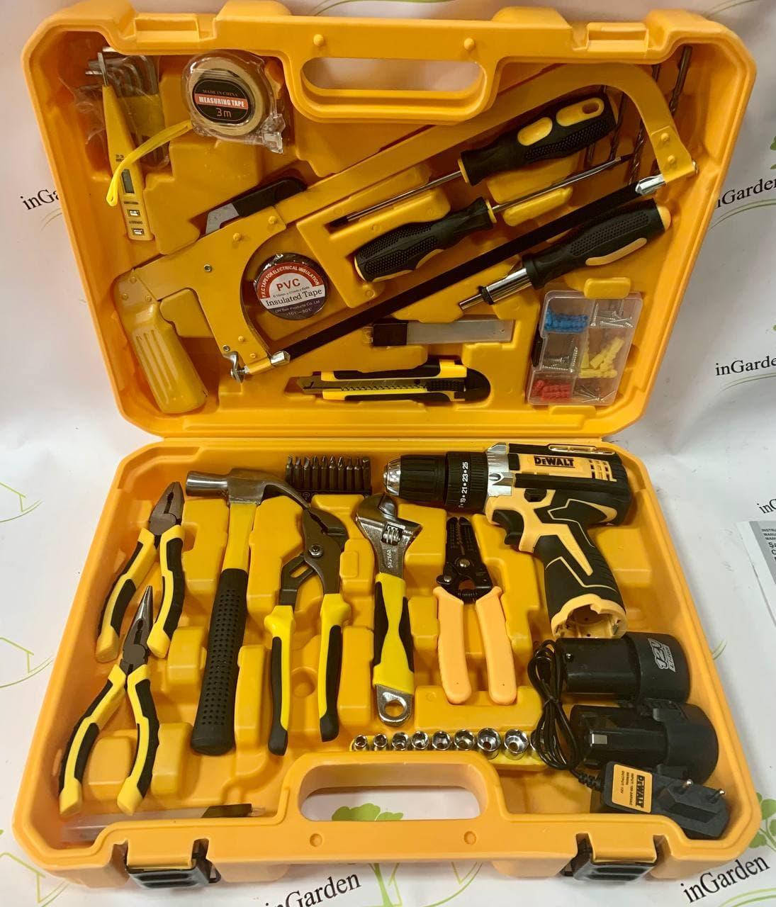 Ударный шуруповерт DeWALT DCD680 (12V 2AH) с большим набором инструментов (КИТ-9) Деволт
Ударный шуруповерт DeWALT DCD680 (12V 2AH) с большим набором инструментов (КИТ-9) Деволт