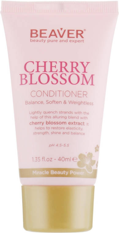 Кондиціонер для щоденного застосування з екстрактом сакури Beaver Conditioner Cherry Blossom 40 мл
Кондиціонер для щоденного застосування з екстрактом сакури Beaver Conditioner Cherry Blossom 40 мл