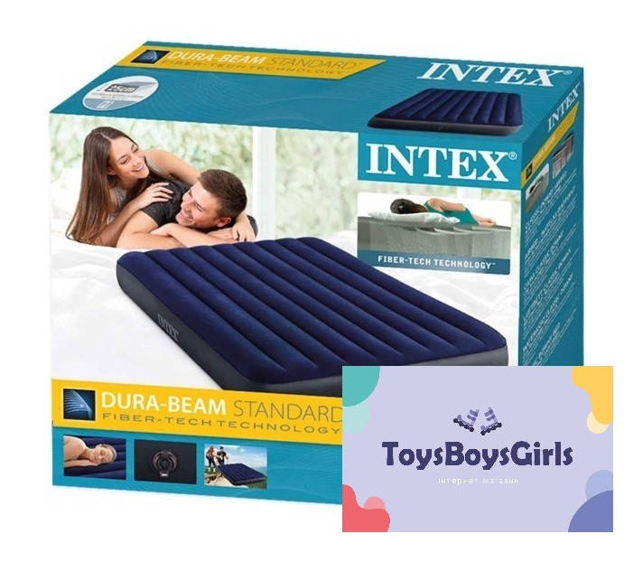 Надувний матрац - (203х152х25см) Intex AirBed 64765 - велюр двуспальный / Надувной матрас / Надувная кровать, Синий
Надувний матрац - (203х152х25см) Intex AirBed 64765 - велюр двуспальный / Надувной матрас / Надувная кровать, Синий