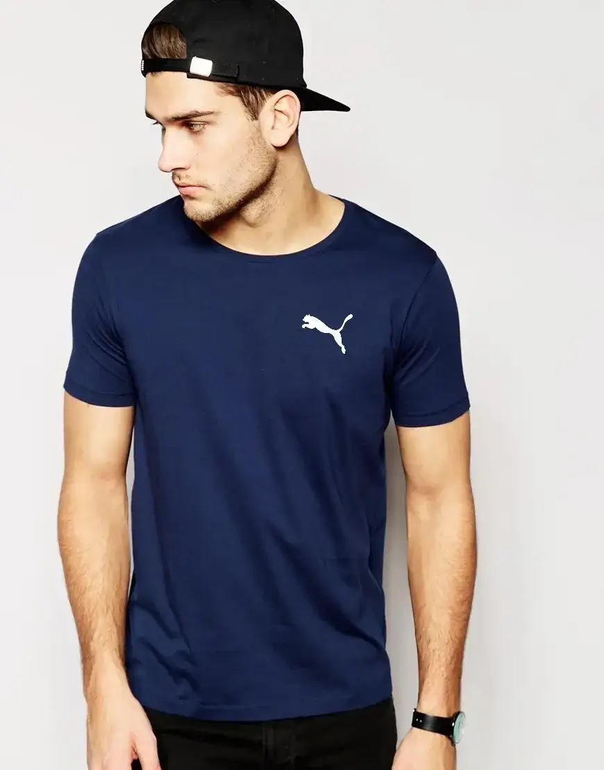 Мужская Футболка Puma темно синяя Трикотажная футболка с коротким рукавом с логотипом Пума котон хлопок, Синий
Мужская Футболка Puma темно синяя Трикотажная футболка с коротким рукавом с логотипом Пума котон хлопок, Синий