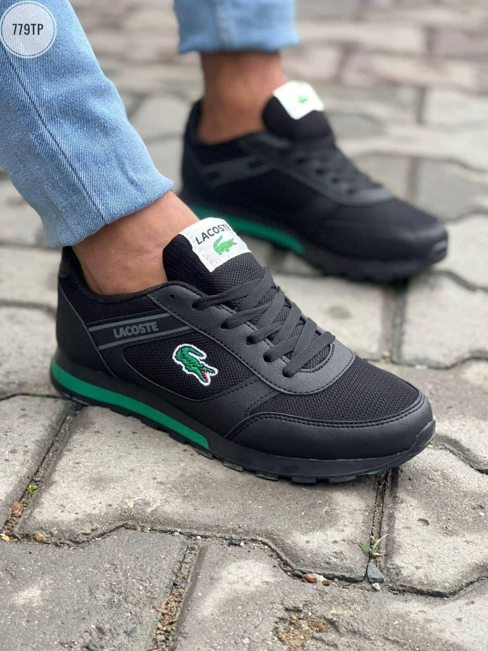 Мужские кеды кроссовки Lacoste Лакоста Черные с зеленым весна/лето/осень обувь мужская, Черный
Мужские кеды кроссовки Lacoste Лакоста Черные с зеленым весна/лето/осень обувь мужская, Черный