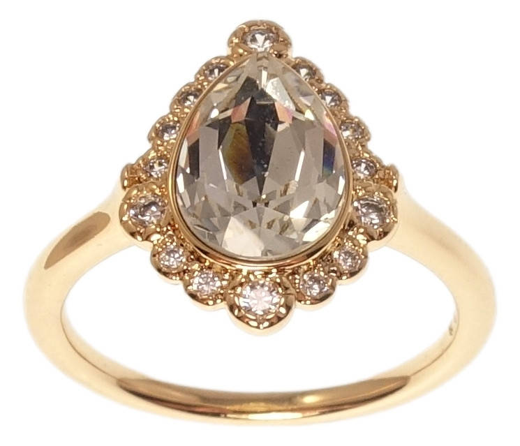 Кольцо ХР Позолота 18К с кр-ми Swarovski "Кристальная капелька Clear в декоративной оправе" р.16.5,17,18,19
Кольцо ХР Позолота 18К с кр-ми Swarovski "Кристальная капелька Clear в декоративной оправе" р.16.5,17,18,19