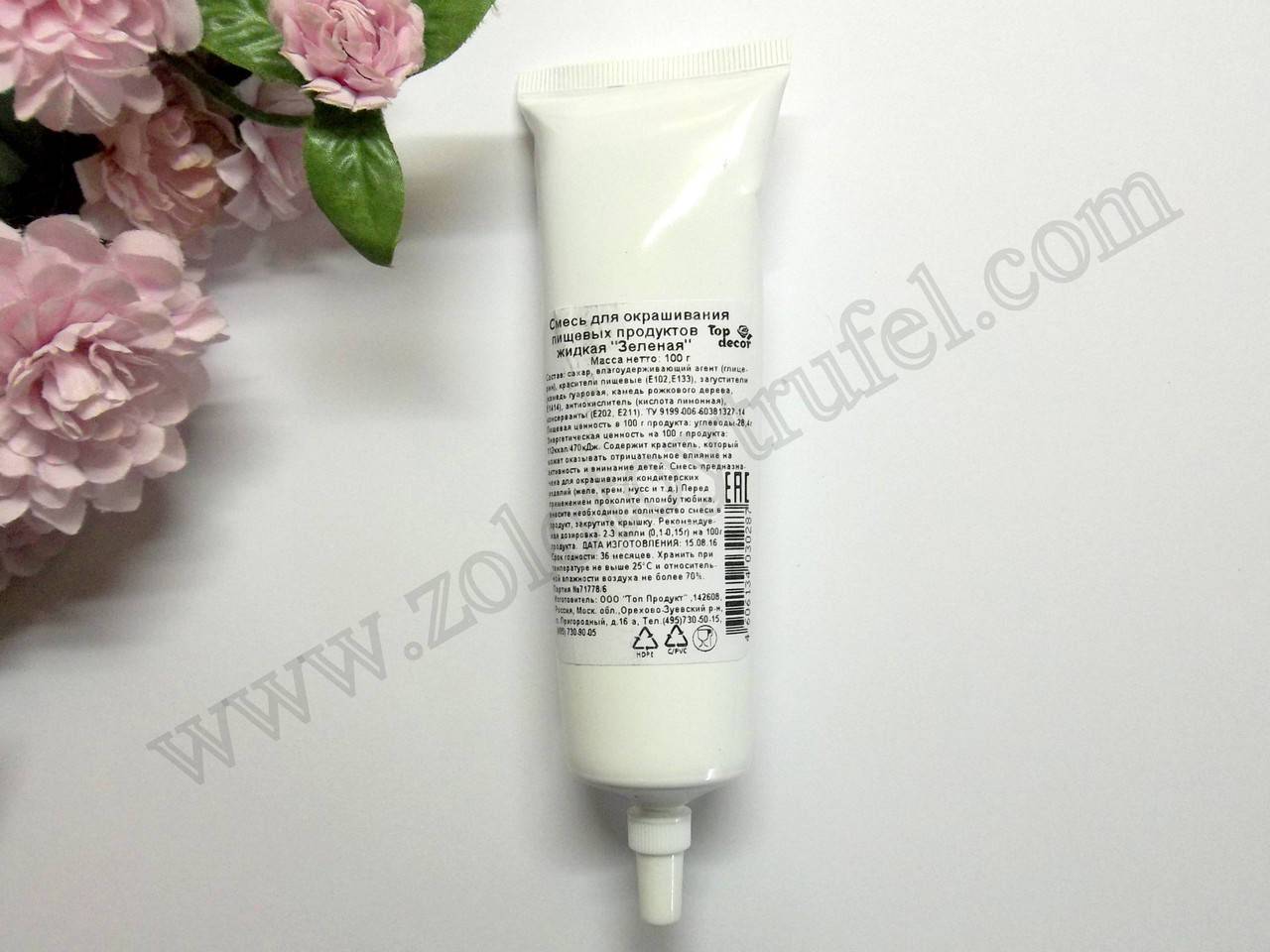 Краситель гелевый 100 г. "Зеленый", TOP Decor 
Краситель гелевый 100 г. "Зеленый", TOP Decor