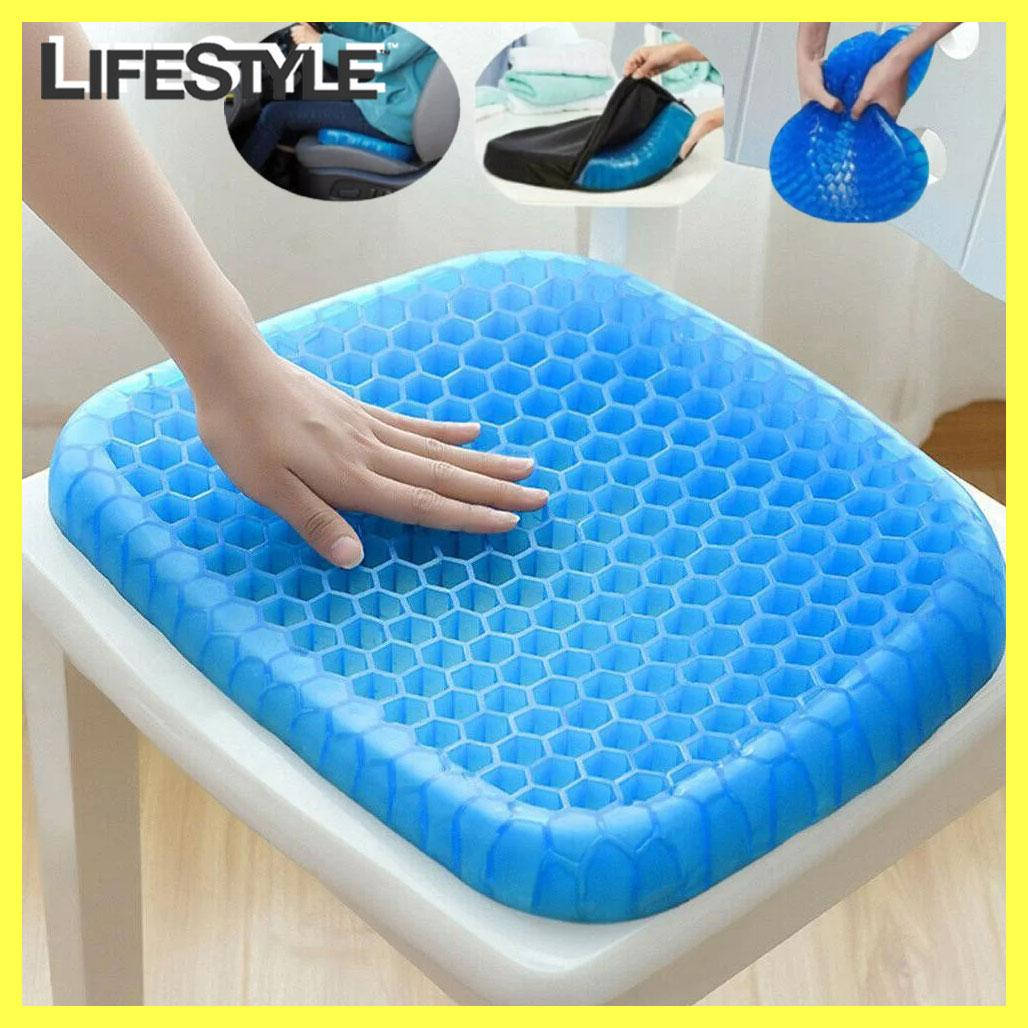 Гелевая подушка для сидения Egg Sitter 30х35 см + Чехол / Ортопедическая подушка для сидения, Синий
Гелевая подушка для сидения Egg Sitter 30х35 см + Чехол / Ортопедическая подушка для сидения, Синий