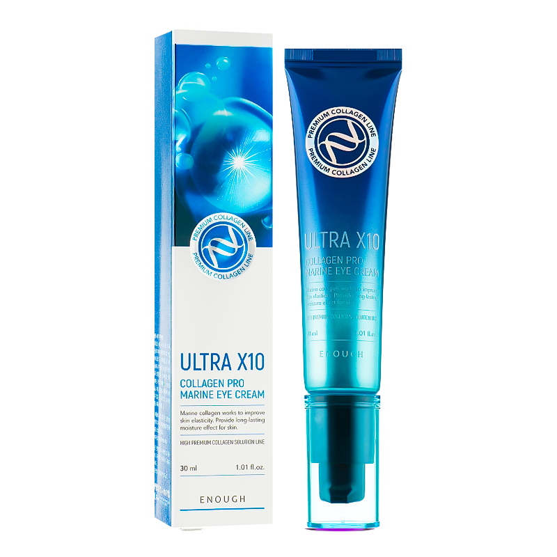 Крем для век от морщин с коллагеном Enough Premium Ultra X10 Collagen Pro Marine Eye Cream
Крем для век от морщин с коллагеном Enough Premium Ultra X10 Collagen Pro Marine Eye Cream