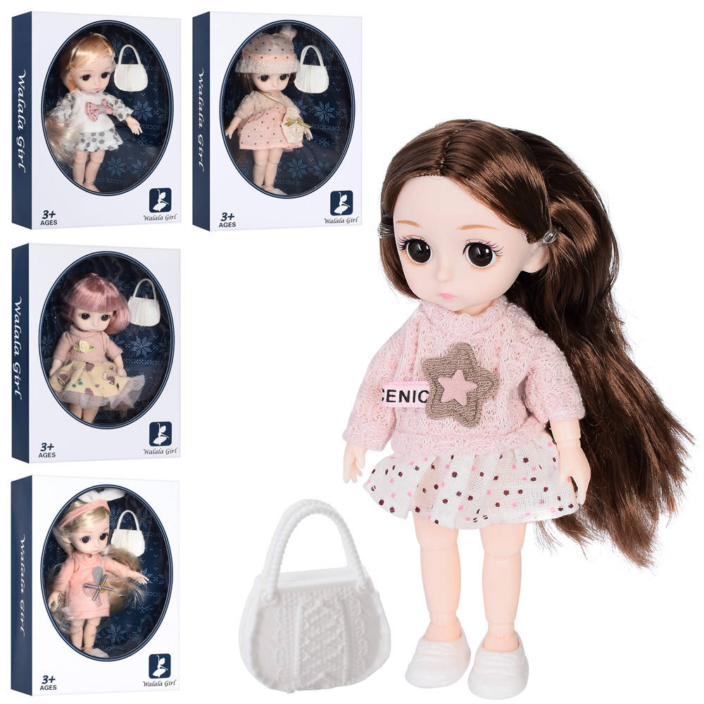 KM610-D-F Кукла шарнирная 16 см с аксессуарами, коробка 15-20-6 см
KM610-D-F Кукла шарнирная 16 см с аксессуарами, коробка 15-20-6 см