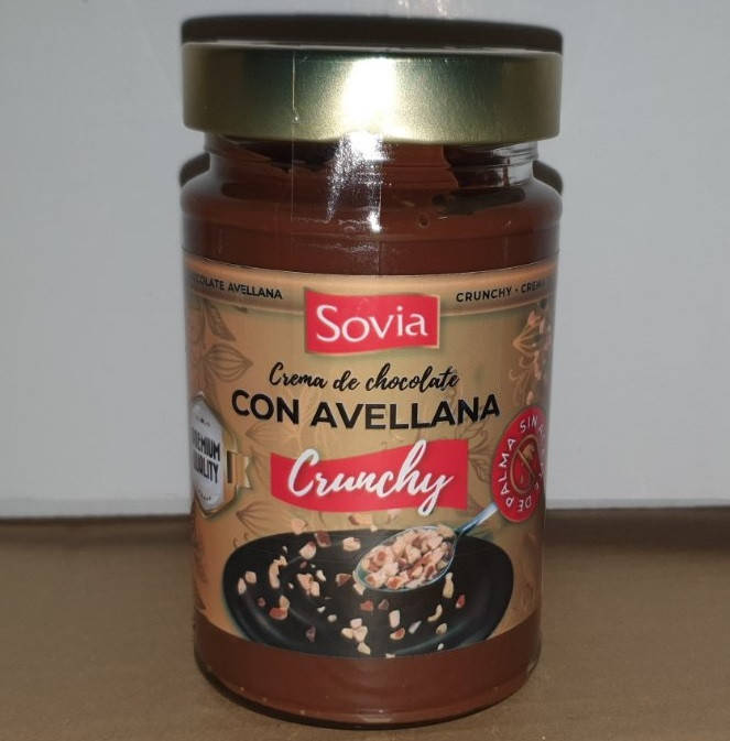 Шоколадно-ореховая паста с кранчами Sovia Con Avellana Crunchy без пальмового масла 250 г Испания
Шоколадно-ореховая паста с кранчами Sovia Con Avellana Crunchy без пальмового масла 250 г Испания