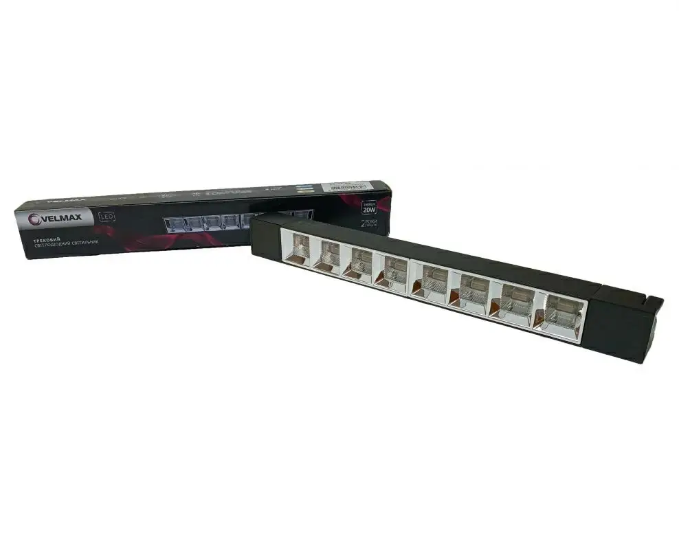LED светильник трековый Velmax V-TRL-L-2041Bl 20W 4100K черный 25-31-54 
LED светильник трековый Velmax V-TRL-L-2041Bl 20W 4100K черный 25-31-54
