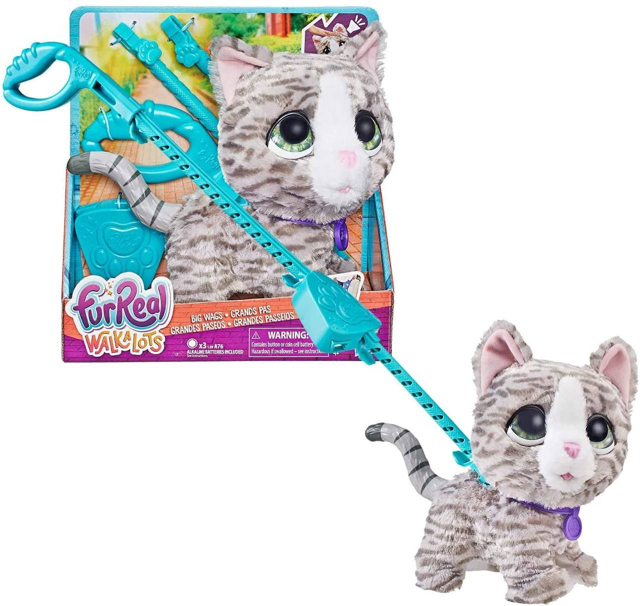 Furreal Friends Интерактивный Котёнок на поводке от Hasbro FurReal Big Wags Kitty, Серый
Furreal Friends Интерактивный Котёнок на поводке от Hasbro FurReal Big Wags Kitty, Серый