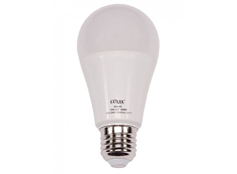 Лампа A60 15W 220V E27 6500K (065-CE) Luxel led, холодный свет, светодиодная Люксел лампочка шар
Лампа A60 15W 220V E27 6500K (065-CE) Luxel led, холодный свет, светодиодная Люксел лампочка шар