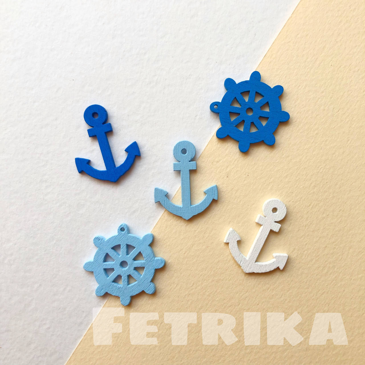 Пуговицы “Якоря и штурвалы " деревянные, 20-25 мм, Микс, Разные цвета 
Пуговицы “Якоря и штурвалы " деревянные, 20-25 мм, Микс, Разные цвета