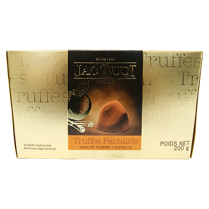 Цукерки трюфелі Джакот яблуко кориця Jacouot apple cinnamon 200g 16шт/ящ (Код : 00-00012038)
Цукерки трюфелі Джакот яблуко кориця Jacouot apple cinnamon 200g 16шт/ящ (Код : 00-00012038)