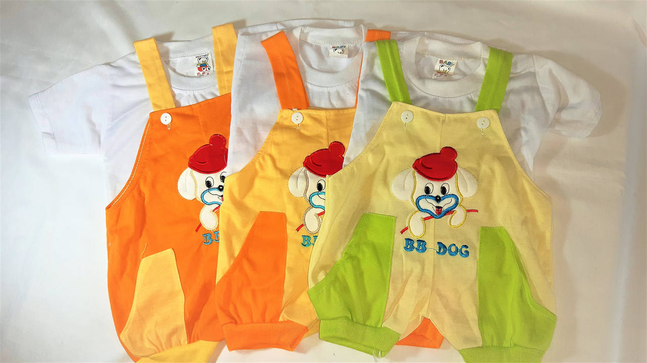 Летний трикотажный комплект на малыша BB DOG, унисекс, размер 9-18 месяцев, 74-86 см рост, разных цветов
Летний трикотажный комплект на малыша BB DOG, унисекс, размер 9-18 месяцев, 74-86 см рост, разных цветов