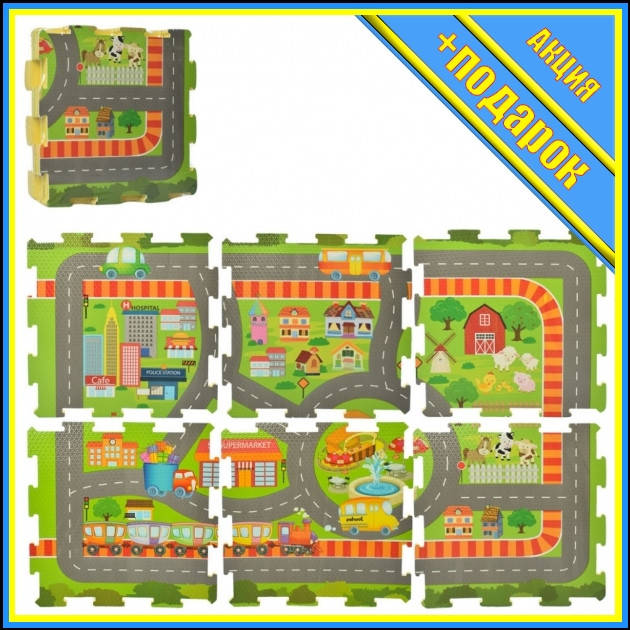 * Детский игровой коврик-мат M 5800 из 6 деталей RT-M 5800,Игровой коврик для малышей,Водяной коврик для
* Детский игровой коврик-мат M 5800 из 6 деталей RT-M 5800,Игровой коврик для малышей,Водяной коврик для