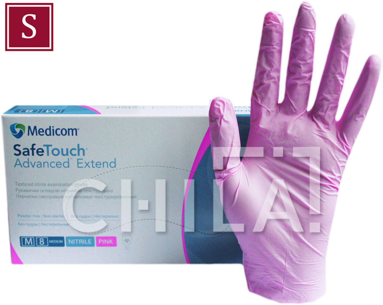Нитриловые перчатки розовые 4г/м² (100шт/уп) Медиком SafeTouch® (7) - ширина ладони 75-85 мм, Розовый
Нитриловые перчатки розовые 4г/м² (100шт/уп) Медиком SafeTouch® (7) - ширина ладони 75-85 мм, Розовый