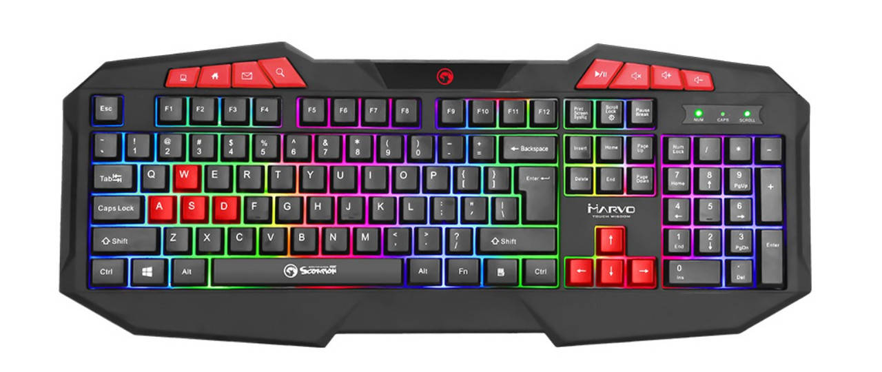 Клавиатура Marvo K602 Multi-LED (K602) , компьютерная клавиатура, клавиатура с подсветкой, игровая клава, Черный
Клавиатура Marvo K602 Multi-LED (K602) , компьютерная клавиатура, клавиатура с подсветкой, игровая клава, Черный