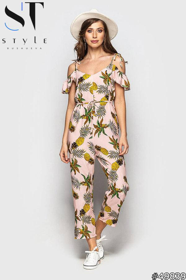 Яркий женский летний комбинезон с укороченными штанами с воланами на плечах, Розовый
Яркий женский летний комбинезон с укороченными штанами с воланами на плечах, Розовый