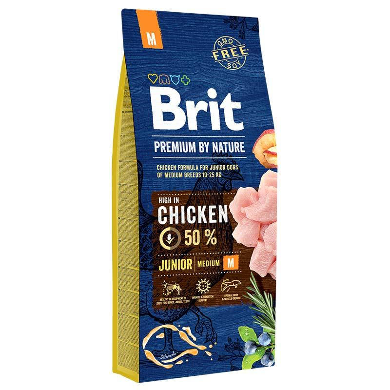 Brit Premium Junior M 15 кг Сухой корм для щенков и молодых собак средних пород с курицей
Brit Premium Junior M 15 кг Сухой корм для щенков и молодых собак средних пород с курицей