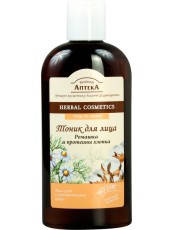 Тоник для чувствительной кожи Ромашка и протеины хлопка 200мл Зеленая Аптека 
Тоник для чувствительной кожи Ромашка и протеины хлопка 200мл Зеленая Аптека