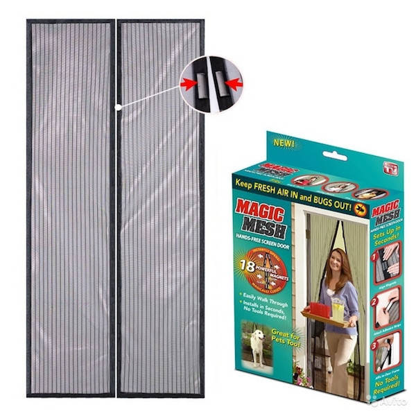 Антимоскитная сетка Magic Mesh 200см Х 100см, сетка москитная, сетка от мух и комаров, від комах, Черный
Антимоскитная сетка Magic Mesh 200см Х 100см, сетка москитная, сетка от мух и комаров, від комах, Черный