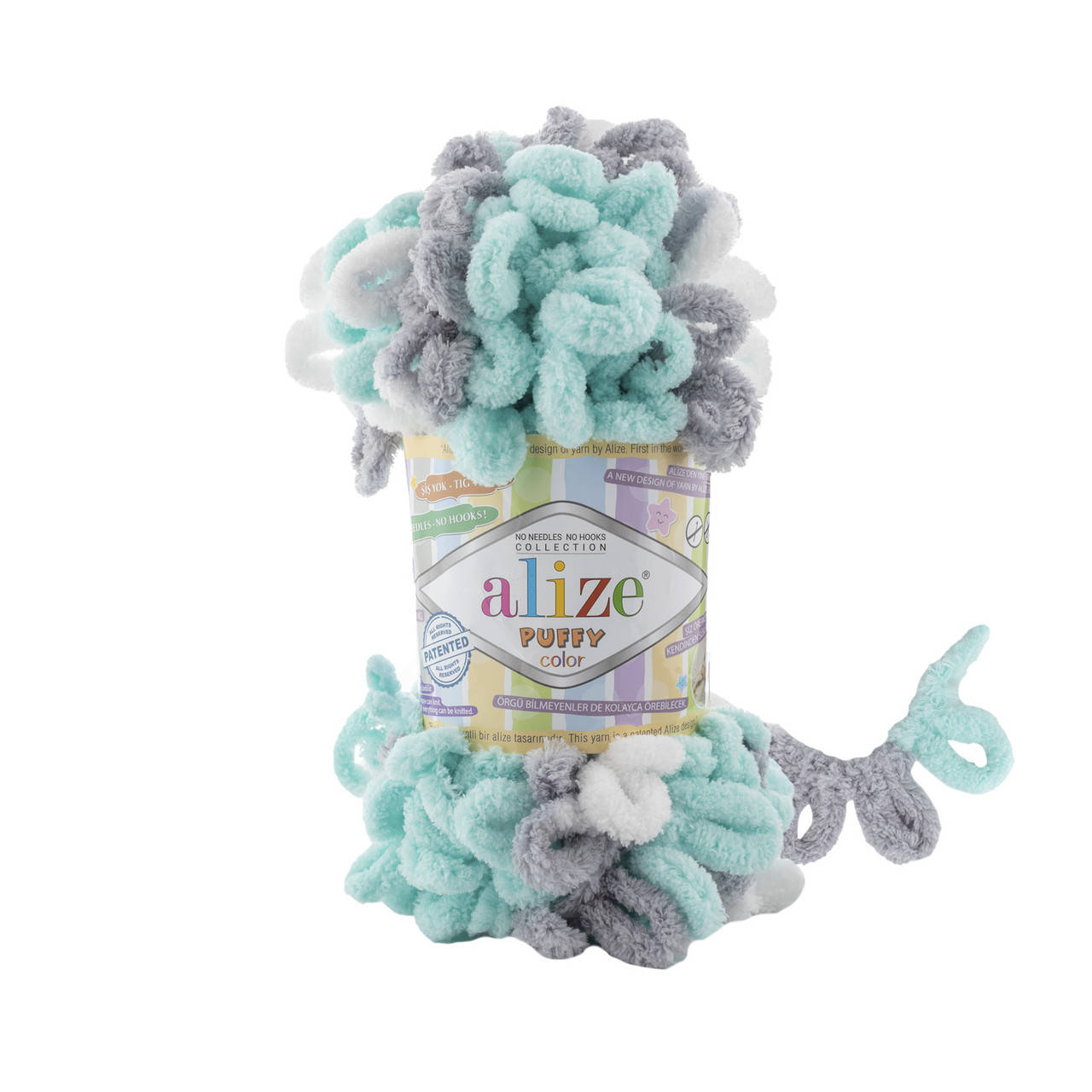 Alize Puffy Color (Ализе Пуффи Колор) № 6408 (Пряжа, нитки для вязания руками), Разные цвета
Alize Puffy Color (Ализе Пуффи Колор) № 6408 (Пряжа, нитки для вязания руками), Разные цвета