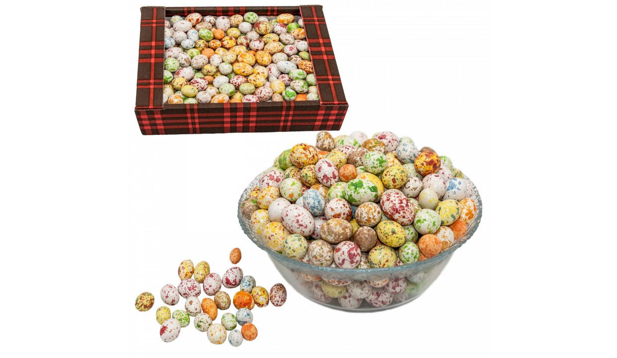 Драже Фаберже, шоколадные яйца с орехом внутри, 1кг
Драже Фаберже, шоколадные яйца с орехом внутри, 1кг