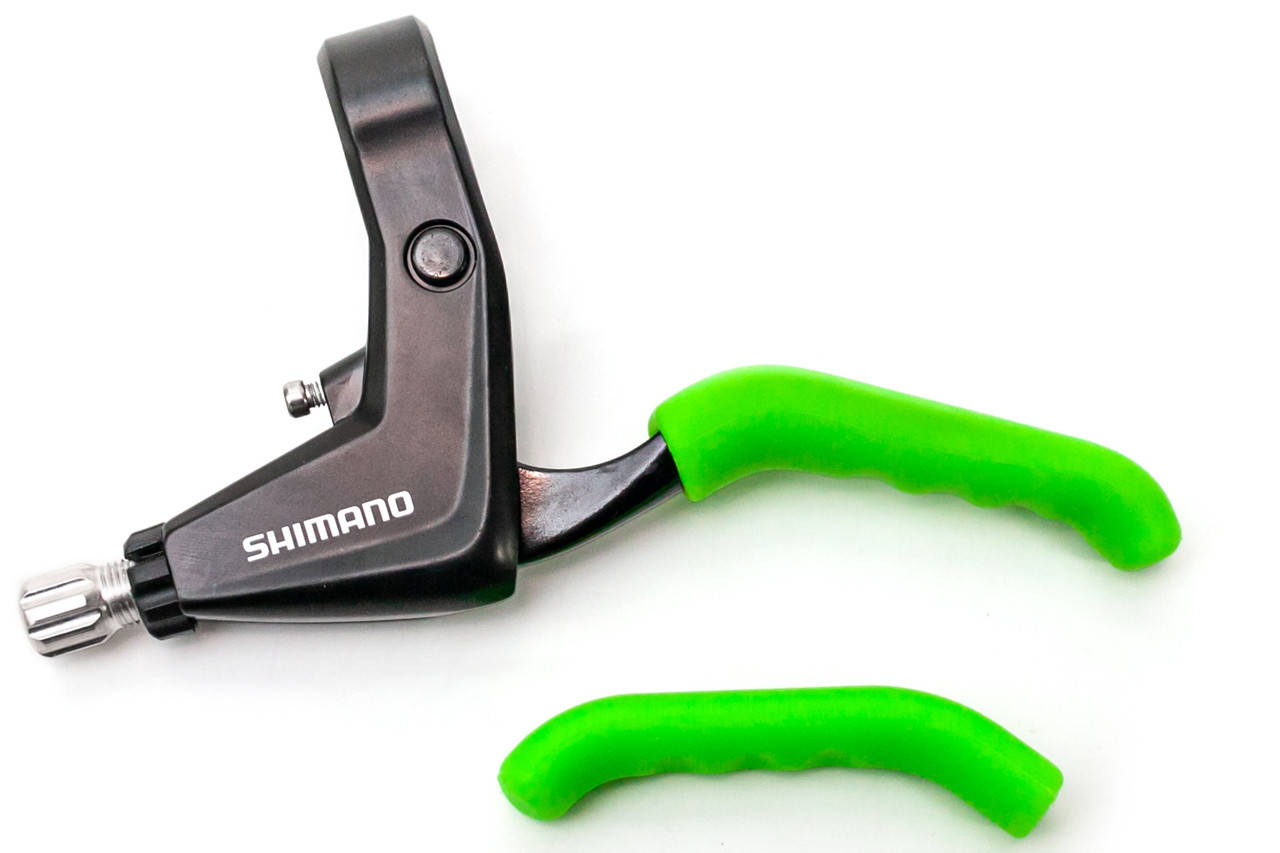 Велосипедная силиконовая защита тормозных ручек салатовая 
Велосипедная силиконовая защита тормозных ручек салатовая