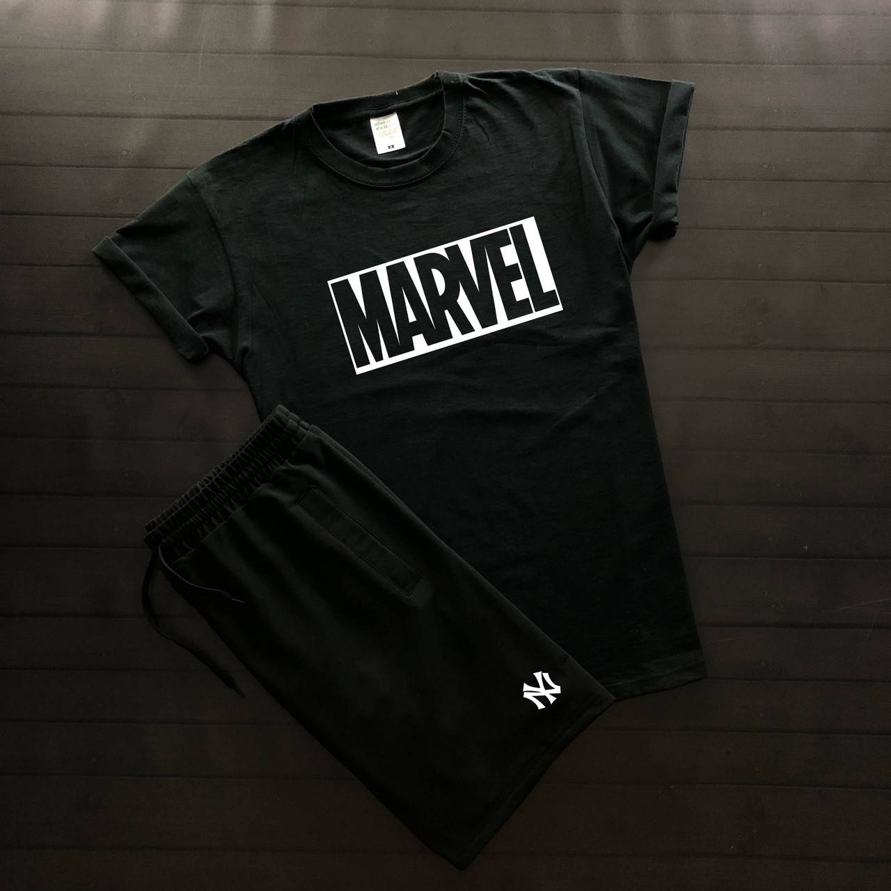 Комплект мужской Шорты + футболка Marvel черный | Спортивный костюм летний мужской Марвел ЛЮКС качества
Комплект мужской Шорты + футболка Marvel черный | Спортивный костюм летний мужской Марвел ЛЮКС качества