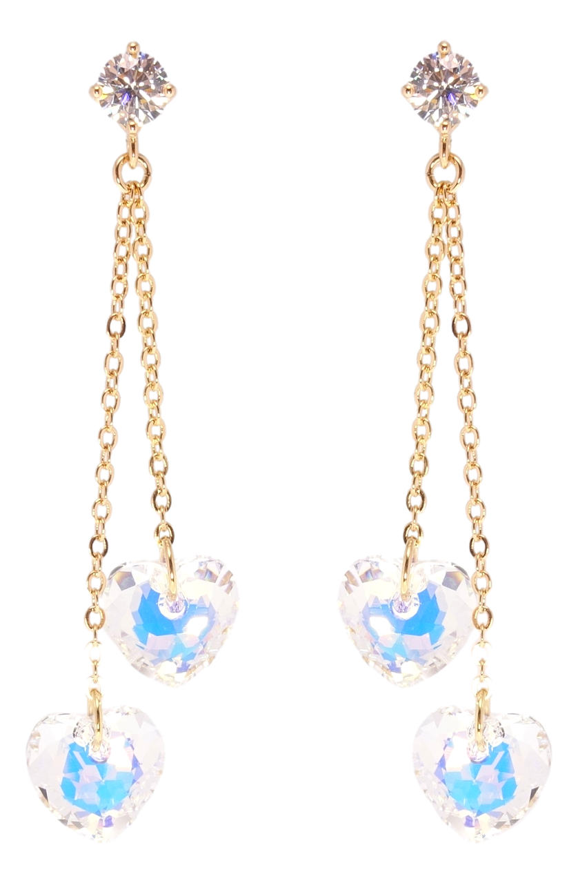Серьги Xuping Позолота 18K с кр-ми Swarovski гвоздики (пусеты) "Подвески с кристальными сердечками Shimmer"
Серьги Xuping Позолота 18K с кр-ми Swarovski гвоздики (пусеты) "Подвески с кристальными сердечками Shimmer"