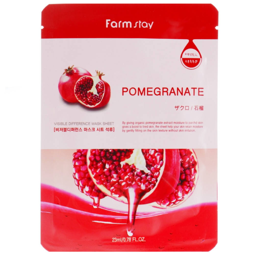 Увлажняющая тканевая маска для лица с гранатом Farmstay Visible Difference Mask Sheet Pomegranate 23 мл
Увлажняющая тканевая маска для лица с гранатом Farmstay Visible Difference Mask Sheet Pomegranate 23 мл