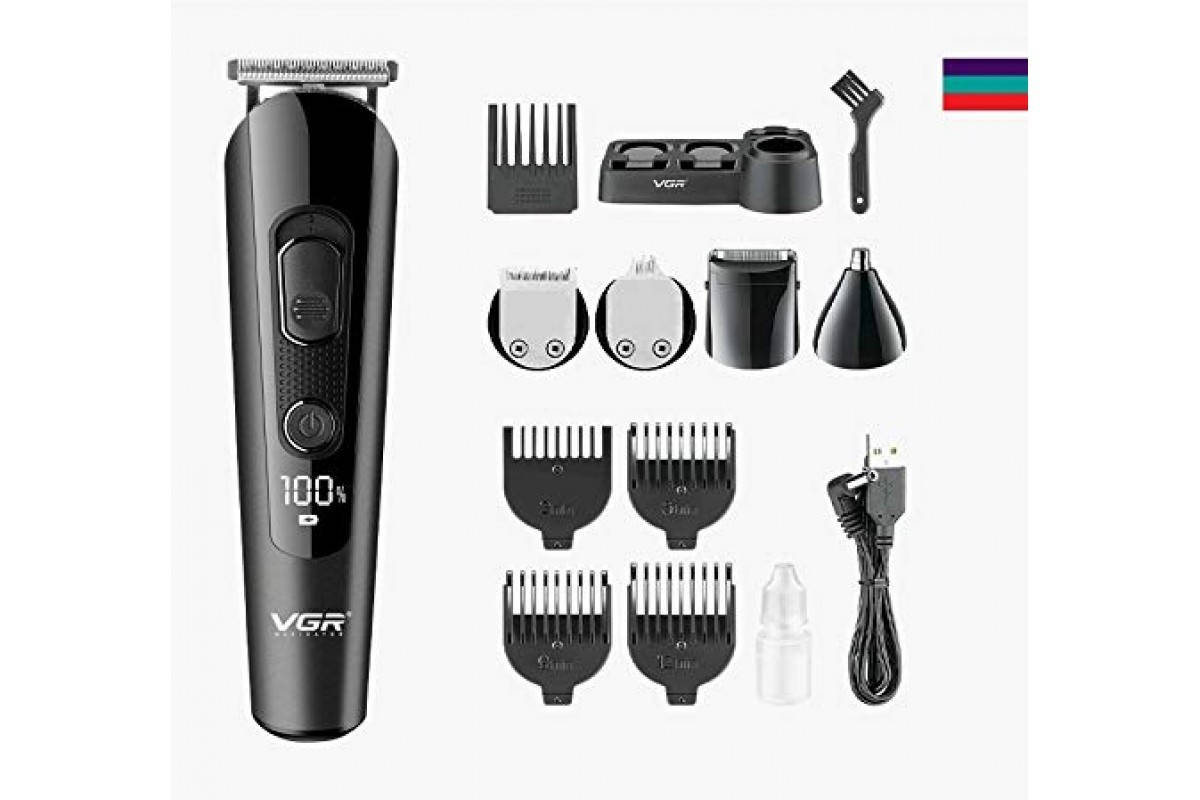 Машинка для Стрижки Волос + Триммер VGR V-175 5в1
Машинка для Стрижки Волос + Триммер VGR V-175 5в1
