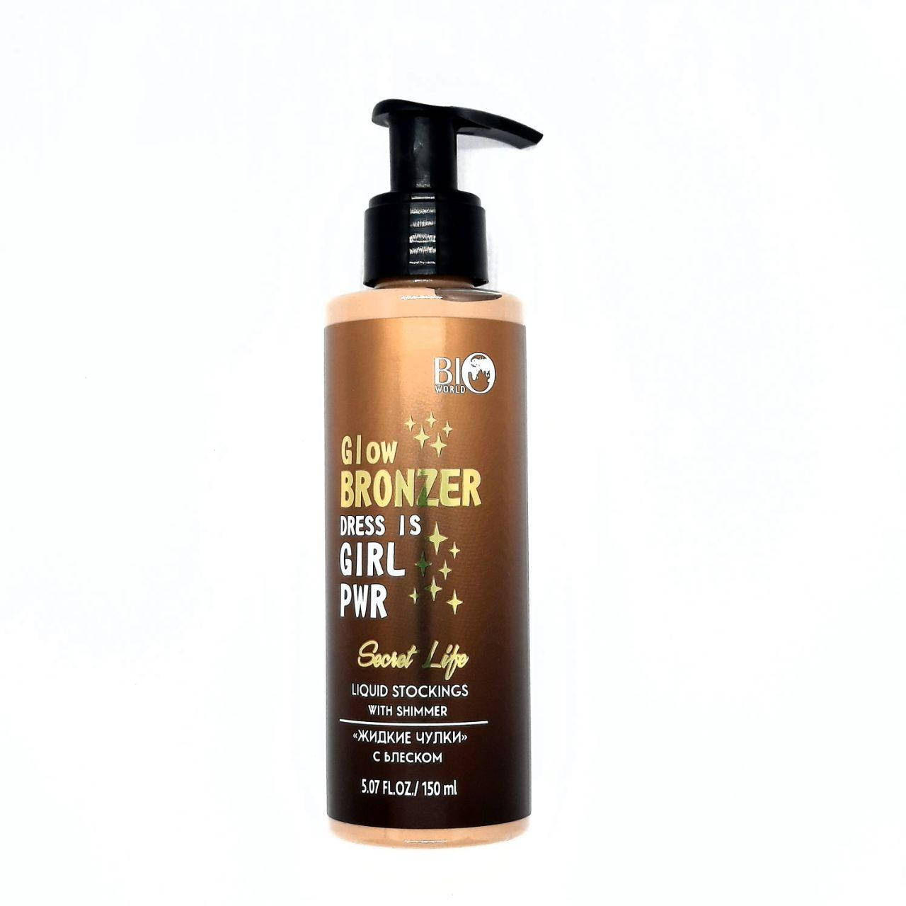 Крем-тон "Жидкие чулки", с Блеском BioWorld Secret Life Liquid Stockings Glow Bronzer (150мл)
Крем-тон "Жидкие чулки", с Блеском BioWorld Secret Life Liquid Stockings Glow Bronzer (150мл)