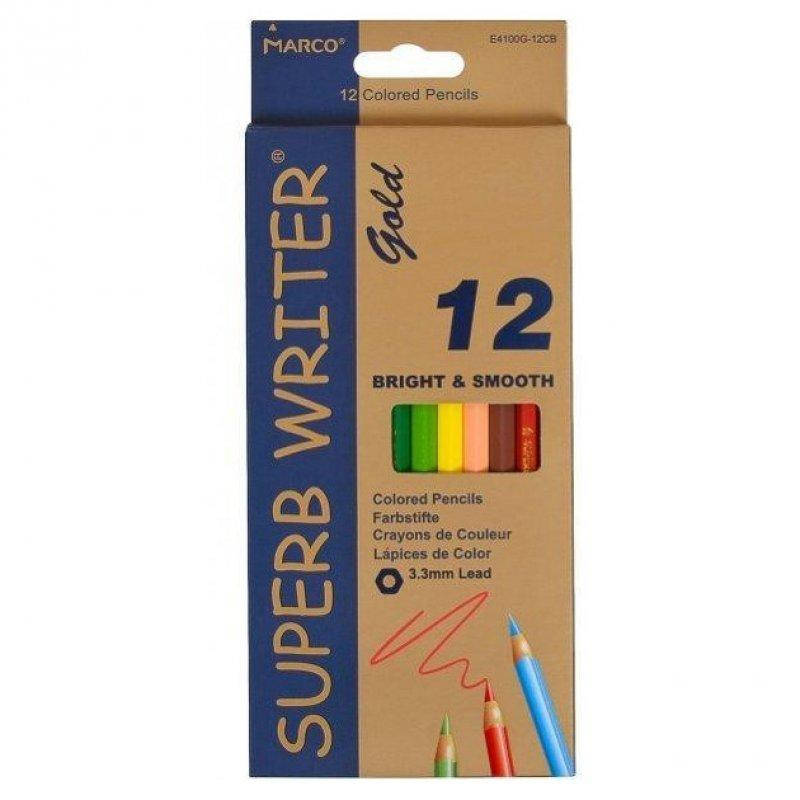 Карандаши цветные Marco Superb Writer Gold 12 цветов шестигранные арт.4100G-12CB, Разные цвета
Карандаши цветные Marco Superb Writer Gold 12 цветов шестигранные арт.4100G-12CB, Разные цвета