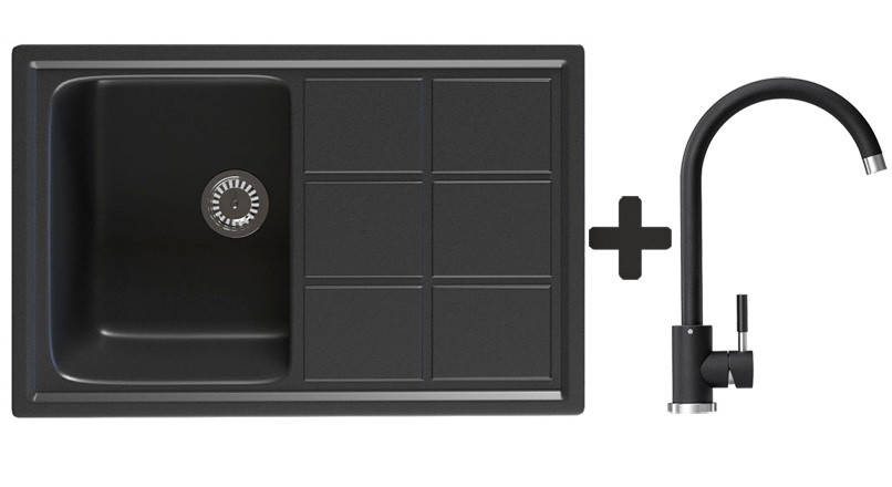 Комплект: мойка гранитная ASKANIA BAVARIA Черный + Кран
Комплект: мойка гранитная ASKANIA BAVARIA Черный + Кран