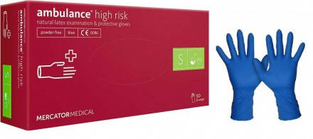 Перчатки синие Ambulance High Risk латексные размер неопудренные прочные 50 шт (25 пар) RD10011002, Синий
Перчатки синие Ambulance High Risk латексные размер неопудренные прочные 50 шт (25 пар) RD10011002, Синий