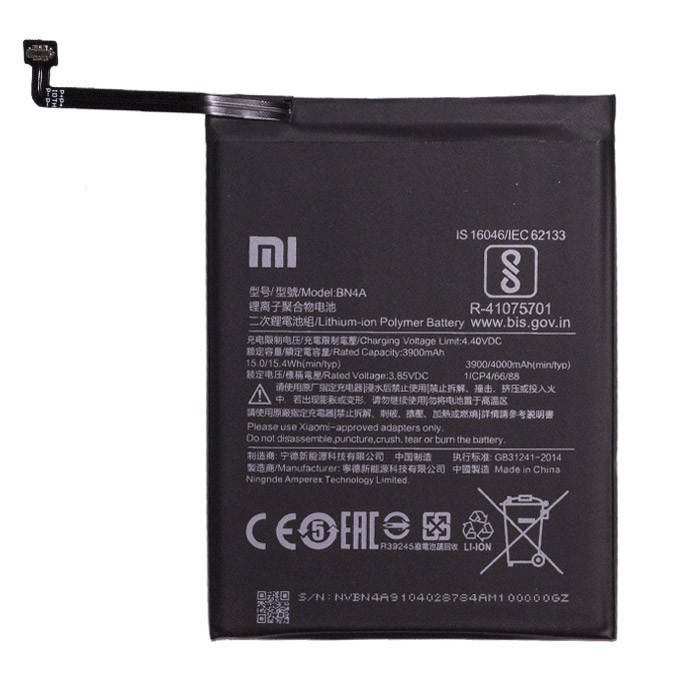 Аккумулятор Xiaomi BN4A Redmi Note 7 4000 mAh AAAA/Original тех.пак
Аккумулятор Xiaomi BN4A Redmi Note 7 4000 mAh AAAA/Original тех.пак