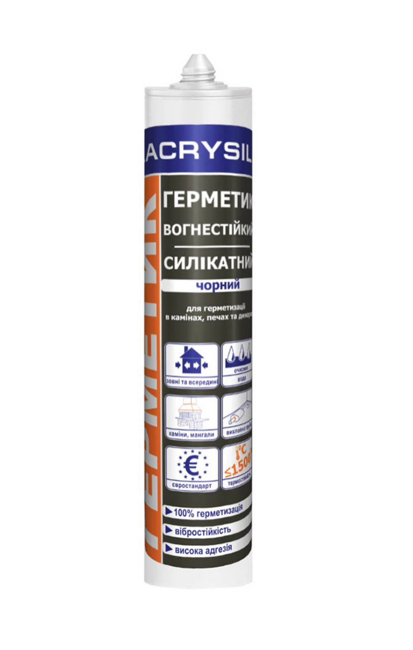 Герметик для камінів 280мл
Герметик для камінів 280мл
