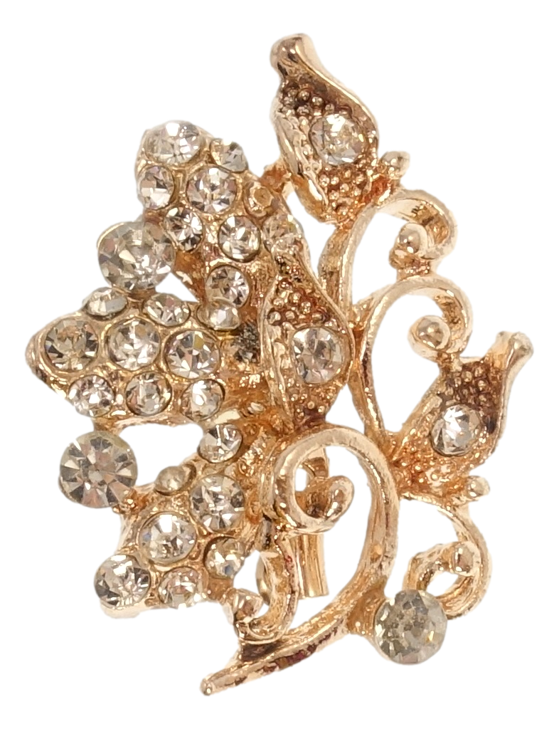 Брошь "Веточка с белыми стразами"
Брошь "Веточка с белыми стразами"