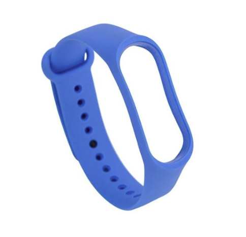 Силиконовый синий ремешок на фитнес трекер Xiaomi mi band 4 / 3 браслет аксессуар замена 
Силиконовый синий ремешок на фитнес трекер Xiaomi mi band 4 / 3 браслет аксессуар замена