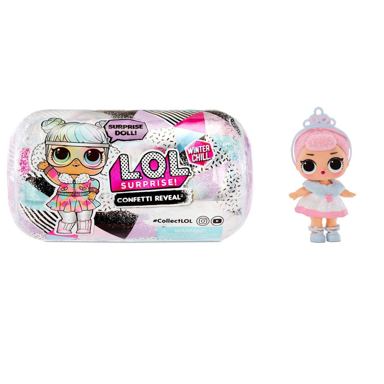 Кукла ЛОЛ Капсула Конфетти Зимняя Оригинал LOL Surprise Winter Chill Confetti Surprise Dolls with 15 Surprises
Кукла ЛОЛ Капсула Конфетти Зимняя Оригинал LOL Surprise Winter Chill Confetti Surprise Dolls with 15 Surprises