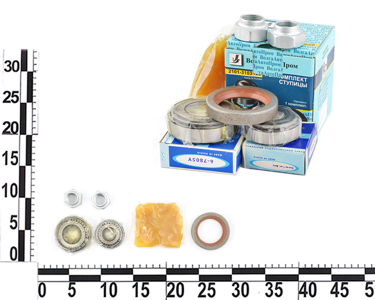 Ремкомплект ступицы ВАЗ 2101-07 (подшипник - 2 шт., сальник - 1 шт., гайка ступицы - 2 шт., смазка)
Ремкомплект ступицы ВАЗ 2101-07 (подшипник - 2 шт., сальник - 1 шт., гайка ступицы - 2 шт., смазка)
