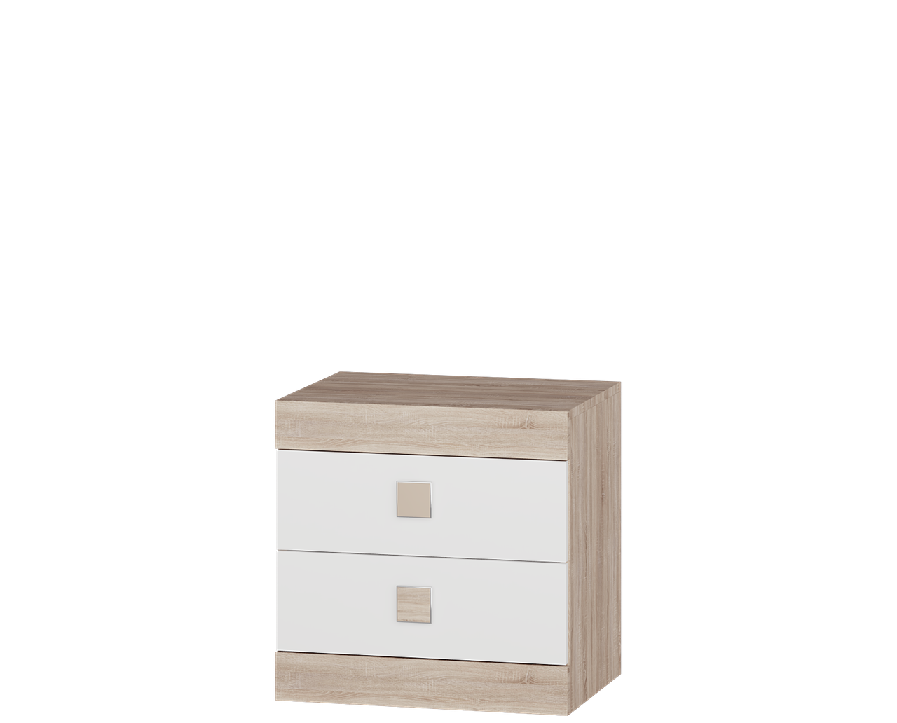 Светлая прикроватная тумбочка с 2 ящиками в спальню Эверест Соната дуб сонома/белый (EVR-2075)
Светлая прикроватная тумбочка с 2 ящиками в спальню Эверест Соната дуб сонома/белый (EVR-2075)