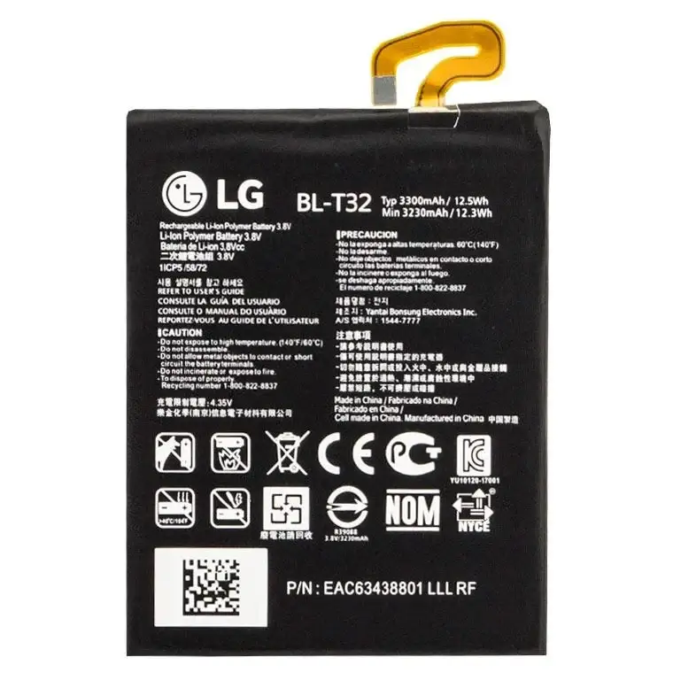 Аккумуляторная батарея BL-T32 для мобильного телефона LG H870, H871, H872, H873, LS993 G6
Аккумуляторная батарея BL-T32 для мобильного телефона LG H870, H871, H872, H873, LS993 G6