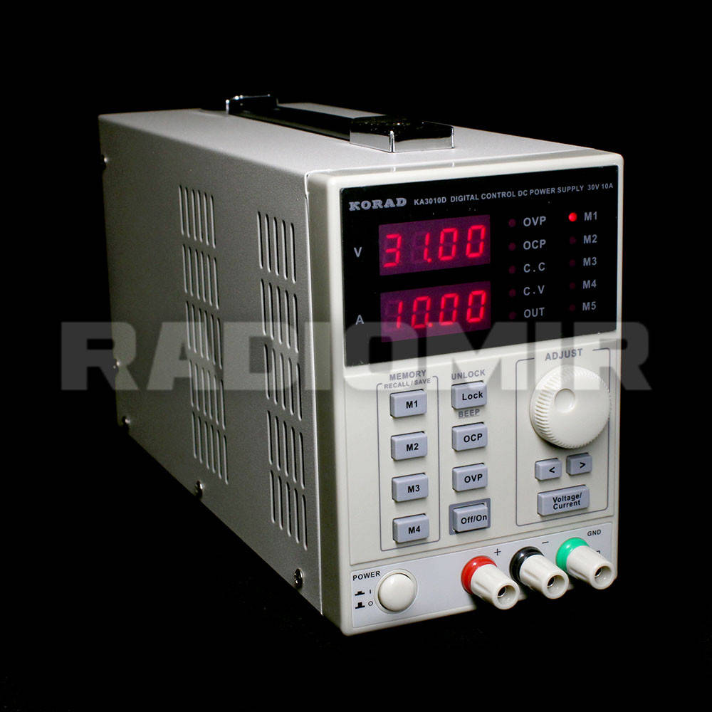 Линейный лабораторный блок питания KORAD KA3010D 30V 10A
Линейный лабораторный блок питания KORAD KA3010D 30V 10A