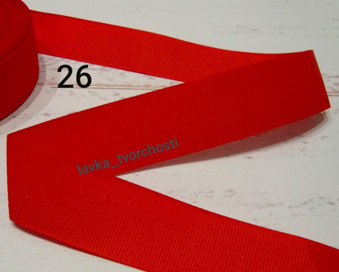 Стрічка репс 2,5см, колір №26
Стрічка репс 2,5см, колір №26