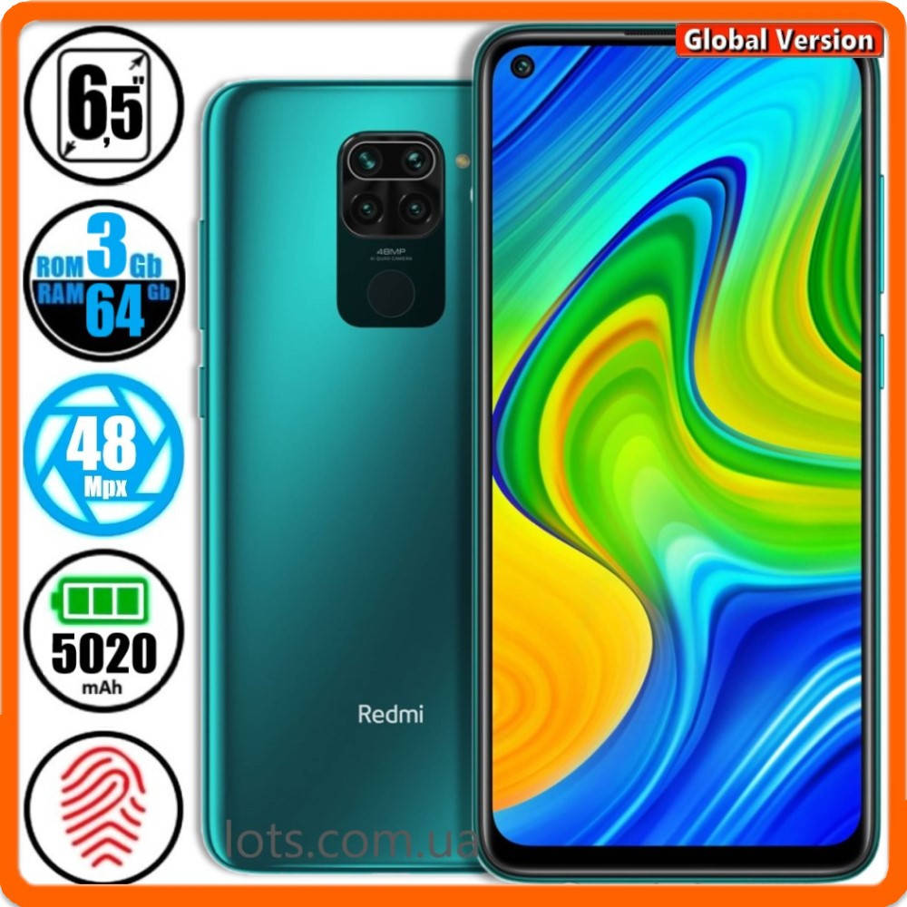 Смартфон Xiaomi Redmi Note 9 NFC (3/64GB) Green - Global Version + Подарок Защитное Стекло
Смартфон Xiaomi Redmi Note 9 NFC (3/64GB) Green - Global Version + Подарок Защитное Стекло