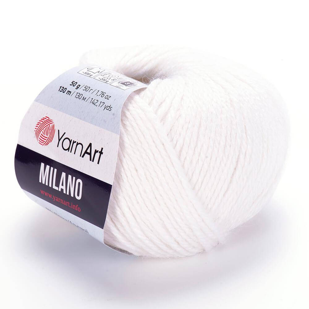 YarnArt Milano (ЯрнАрт Милано) № 851 белый (Пряжа полушерсть, нитки вискоза для вязания)
YarnArt Milano (ЯрнАрт Милано) № 851 белый (Пряжа полушерсть, нитки вискоза для вязания)