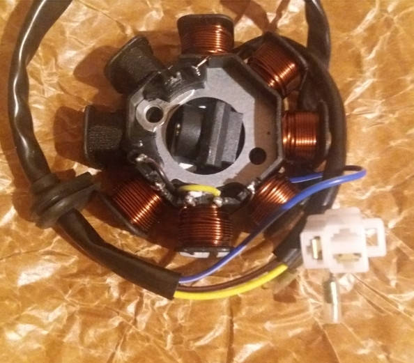 4T 139QMB GY 50-100cm3 (4-провода) 6+2 катушка высота 28мм Генератор на Китай скутер фирма SUNY
4T 139QMB GY 50-100cm3 (4-провода) 6+2 катушка высота 28мм Генератор на Китай скутер фирма SUNY