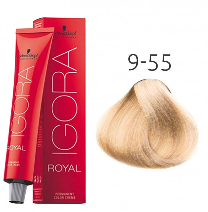 Крем-краска для волос Schwarzkopf Igora Royal 9-55 Блондин Экстра Золотистый 60 мл
Крем-краска для волос Schwarzkopf Igora Royal 9-55 Блондин Экстра Золотистый 60 мл