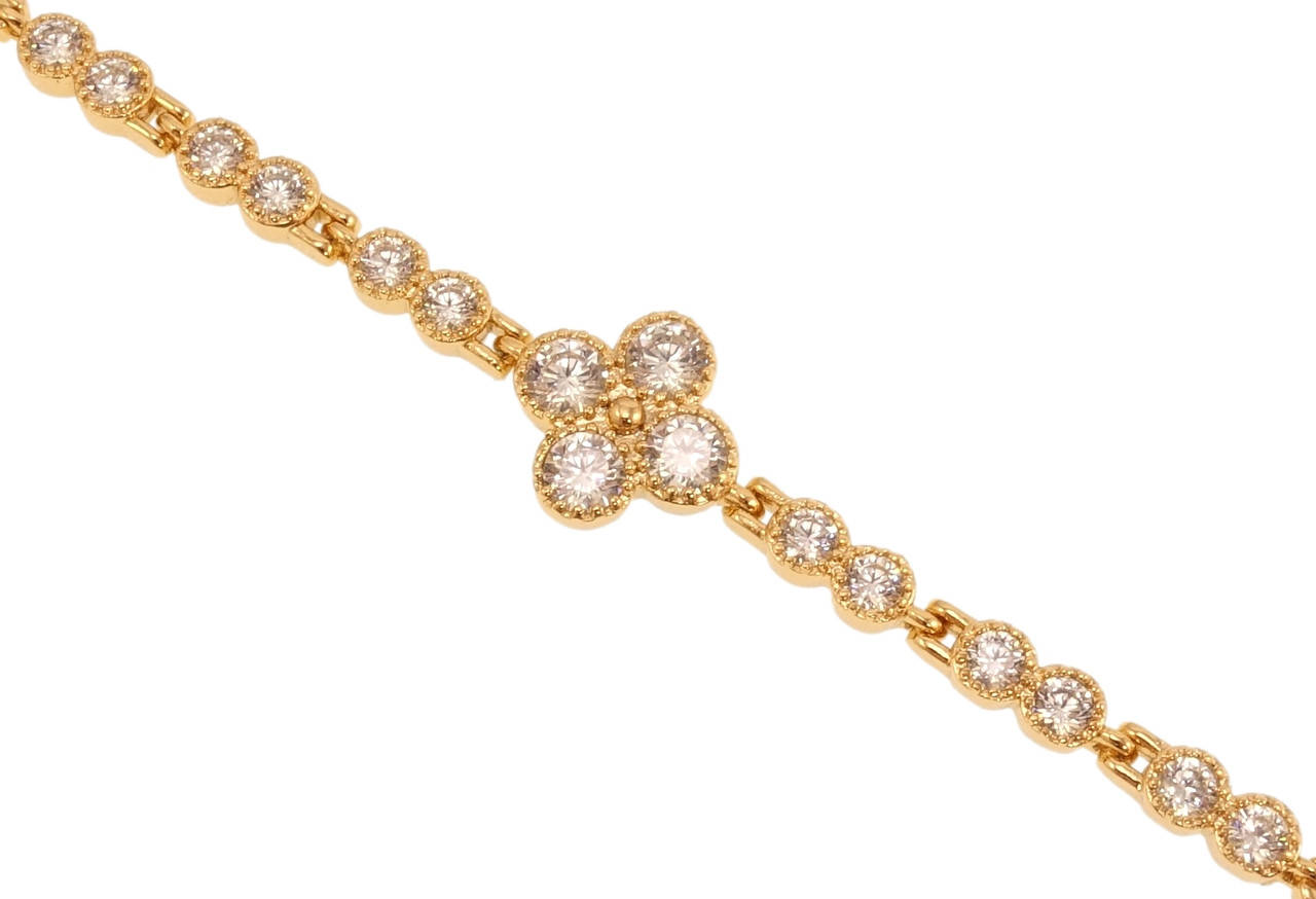 Браслет Xuping Позолота 18K "Кристальный четырехлистник" длина с доп.замком 17.5,19см х 3мм
Браслет Xuping Позолота 18K "Кристальный четырехлистник" длина с доп.замком 17.5,19см х 3мм